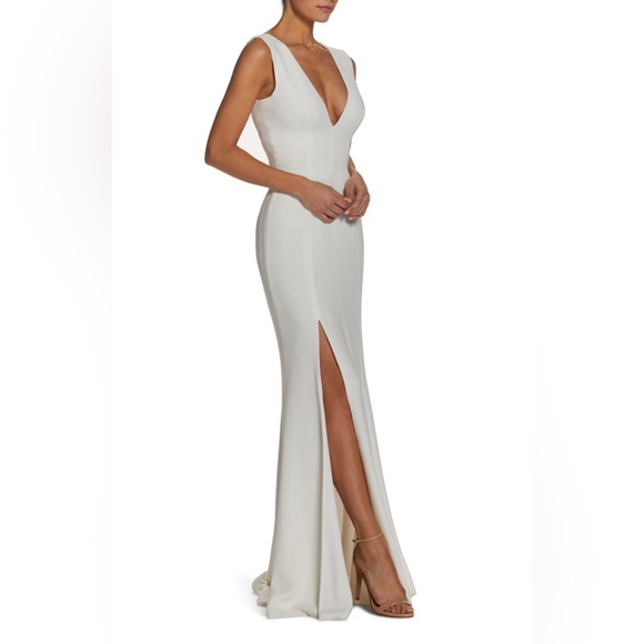 Dress the Population - Sandra Gown - Off White - NWT Size Large - Picture 4 of 5